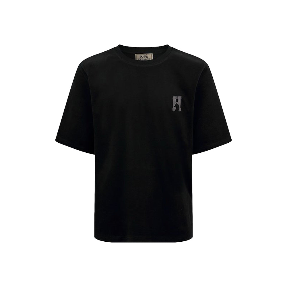 에르메스 H'Cheval 가죽 디테일 티셔츠(국내배송)(당일배송)(3COLOR)