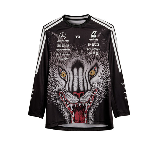 메르세데스 AMG 페트로나스 x Y-3 F1 팀 드라이버 롱슬리브 저지 블랙(국내배송)(당일배송)